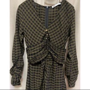 ZARA チェックワンピース