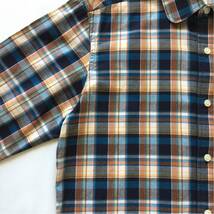 美品 International Gallery BEAMS coffee&milk Long sleeve Plaid shirt インターナショナルギャラリー ビームス コーヒー&ミルク シャツ_画像4