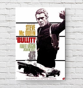 ブリット 映画ポスター Bullitt フランス版 11×17インチ (27.9×43.2cm) mp1