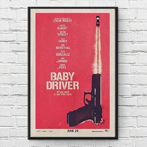 ベイビードライバー 映画ポスター US版 11×17インチ (27.9×43.2cm) mp2