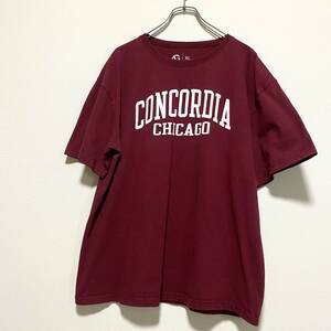 アメリカ古着　コンコーディア大学シカゴ校　カレッジ　プリント　半袖　Ｔシャツ　XLサイズ　ビッグサイズ　【Q14】