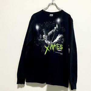 アメリカ古着　Winter X Games 2012 スノボー　長袖　Tシャツ　ロンT　Mサイズ　コットン　ブラック　プリント　【Q16】