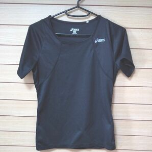 金曜までセール!アシックス ASICS 半袖Tシャツ レディース 黒 トレーニングウェア