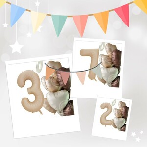 【新品未使用】ハート バルーン ９枚 セット+ 数字 バースデー 誕生日 ガール 【2、3、4、5、6、7、8】