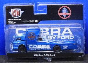 1/64 M2マシーン Auto-Haulers 1966 Ford C-950 TRUCK『SHELBY COBRA』シェルビーコブラ ブルーメタリック ●