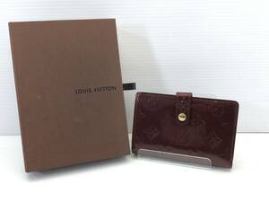 〇LOUIS VUITTON ルイ ヴィトン ポルトフォイユ・ヴィエノワ ヴェルニ 二つ折り財布 M93574 USED〇