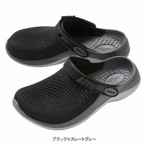  включая доставку Crocs свет ride 360 сабо черный /s rate серый M7W9 25.0cm ( Hokkaido . Okinawa только стоимость доставки . тысяч иен требуется )