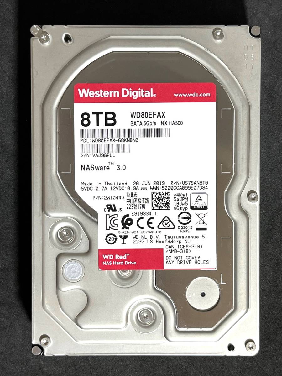 WESTERN DIGITAL WD80EFAX [8TB SATA600 5400] オークション比較