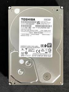 【送料無料】　★ 2TB ★　TOSHIBA / DT01ABA200V　【使用時間： 30 ｈ】 新品同様　2021年製　3.5インチ　内蔵HDD　SATA　AVコマンド対応 