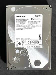 【送料無料】　★ 4TB ★　TOSHIBA / DT02ABA400V　【使用時間： 11 ｈ】　2023年製　新品同様　3.5インチ内蔵HDD　SATA　AVコマンド対応