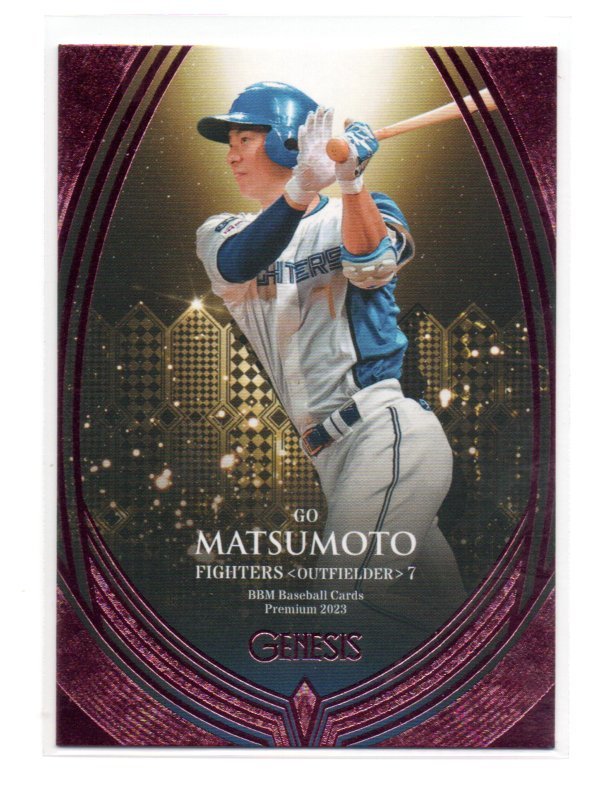 2023 BBM GENESIS 松本剛 日本ハム スーパーパッチ #2/7 1of1-
