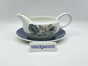 WEDGWOOD ウェッジウッド SUSIE COOPER GLEN MIST Gravy Boat & Saucer スージークーパー グレンミスト グレイビーボート&ソーサー *L863