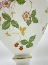 WEDGWOOD ウェッジウッド WILD STRAWBERRY Large 21cm Vase ワイルドストロベリー 大 21cm ベーズ *L757_画像6