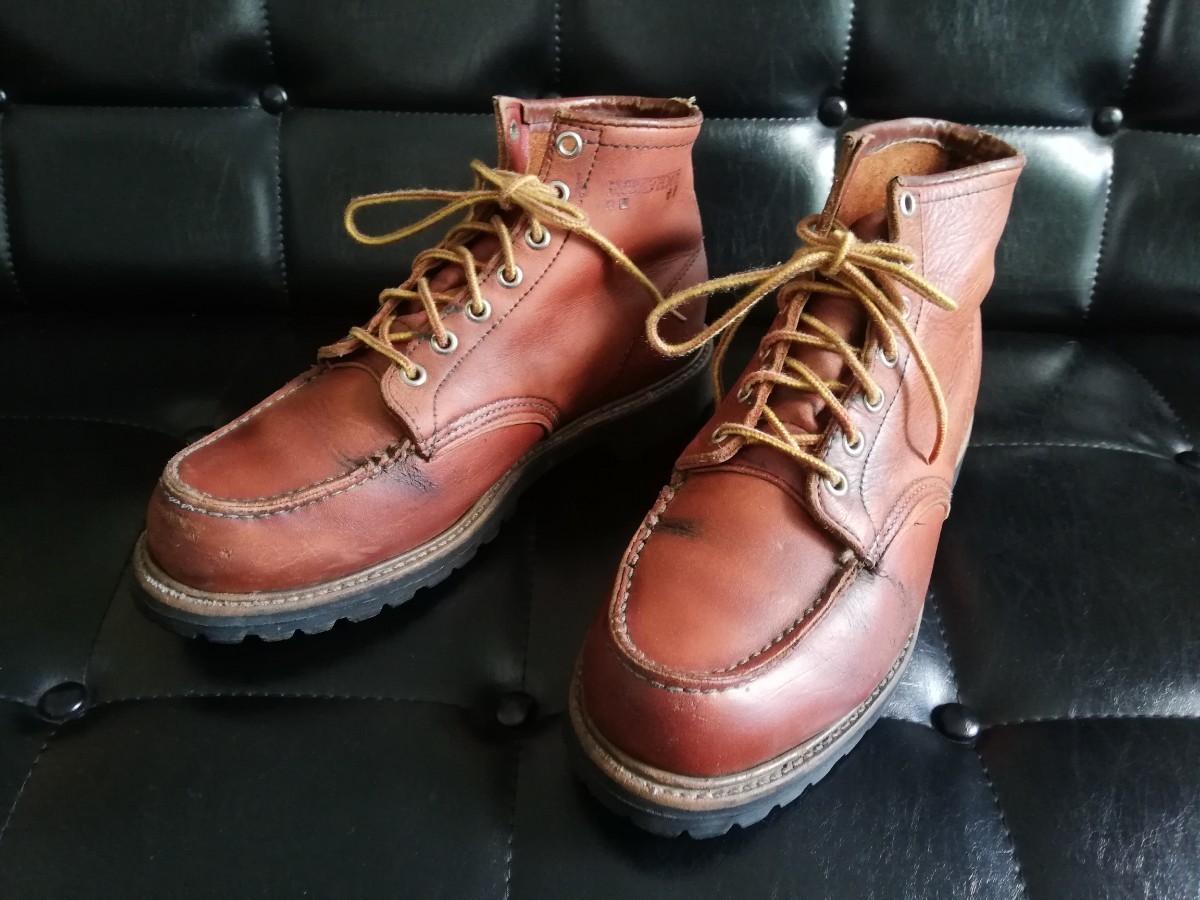 ☆REDWING 877 裏半円犬タグ1990年製 US6.5D(24B5)レッドウィング