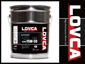 ■LOVCA SPORT 15W-50 20L■SN/MA2 CF適合 2輪界隈でも人気急上昇！1Lあたり877円でこの品質！しかも送料無料！ ラブカ■日本製■LS1550-20