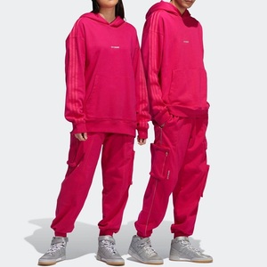 アディダス アイビーパーク オーバーサイズフーディ＆カーゴパンツ 4XOサイズ 定価26400円 ピンク IVY PARK ユニセックス スウェット 上下