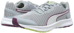  Puma tisen Dan tov4 wide 23cm silver gray Descendant v4 Wn's Wide lady's running shoes 3E light weight sneakers 