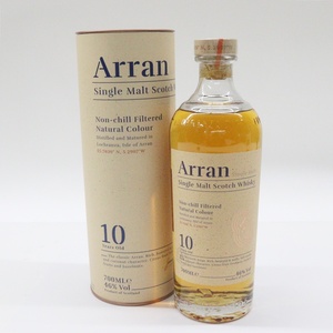  古酒 Arran アラン 10年 シングルモルト スコッチ ウイスキー 700ml 46% 未開栓 箱付 ノン チルフィルタード 洋酒