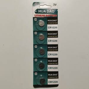 CR1220 5 piece insertion ×1 button battery coin battery 