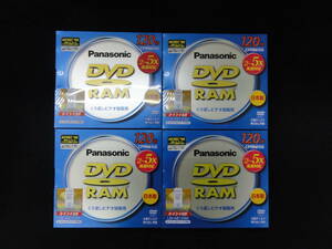  valuable goods unopened goods rare . goods Panasonic DVD-RAM disk LM-AB120M 4 sheets 