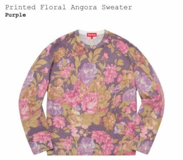 Supreme Printed Floral Angora Sweater L シュプリーム　プリントフローラルアンゴラセーター