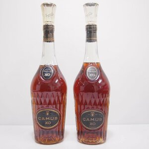 G28328G28320mB3　2本セット CAMUS XO COGNAC カミュ ロングネック コニャック ブランデー 700ml 古酒 未開栓