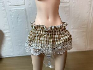 1/6 figure doll TBLeague costume rubber lace bra un check skirt lovely Cool Girl custom doll element body is not attached.