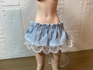 1/6 figure doll TBLeague costume blue stripe join skirt lovely beautiful Cool Girl custom doll element body is not attached.