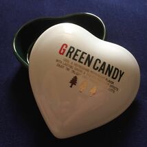 ＊レア＊ロッテ GREEN CANDY グリーンキャンディ 陶器製ハート形容器 小物入れ_画像1