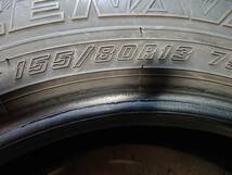 155/80R13 GOODYEAR ICENAVI7 スタッドレス 2018年製 4本 パッソ ヴィッツ マーチ 等 _画像6