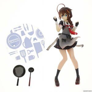 【中古】[FIG]B賞 時雨改二(しぐれかいに)(お料理mode) プレミアムフィギュア 一番くじプレミアム 艦隊これくしょん～艦これ～-烹炊所より