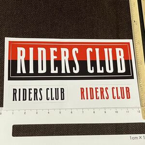 新品 ライダーズクラブ 非売品ステッカー デカール RIDERS CLUB シール
