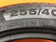 8W-78) 255/40R18 CONTINENTAL Conti Sport Contact (BMW純正ランフラット) 7分山 2本_画像2