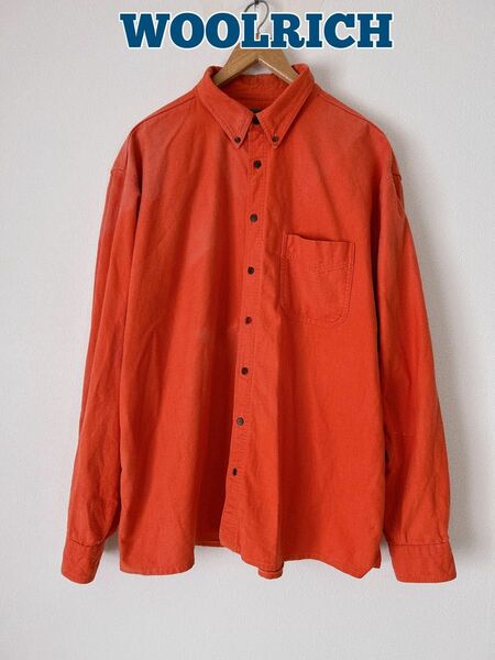 WOOLRICH ウールリッチ　シャモアクロスシャツ　長袖シャツ　ワークシャツ　90's 古着　雰囲気系