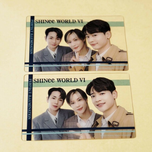 ★ランダムクリアフォトカード 集合 2種セット SHINee WORLD VI [PERFECT ILLUMINATION] 公式グッズ トレカ ONEW KEY MINHO TAEMIN