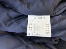 VAN JAC van jac 貴重品　袖革淡いオリーブ色とネイビースタジアムジャンバー_画像8