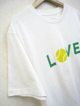 UNIQLO×ROGER FEDERER◆ユニクロ×ロジャーフェデラー LOVEプリント Tシャツ メンズ サイズL_画像3