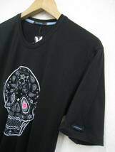 新品◆GUILD PRIME ギルドプライム スカルプリント ビーズ装飾 Tシャツ サイズ1 ブラック 三陽商会_画像3