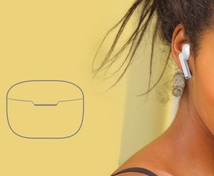 ★送料無料■特価■新品■高音質/重低音■Apple Airpods Pro型ワイヤレスイヤホン/Bluetooth5.1/充電ケース付/自動ペアリング機能■113黒色_画像3
