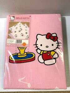 未開封 2001 SANRIO HELLO KITTY サンリオ ハローキティ ジュニアサイズ 135×185 掛ふとんカバー ピンク 当時物 綿100％/デッドストックQH