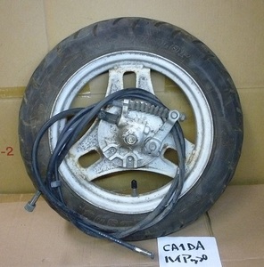 タイヤ山あり CA1DA ハイアップ Fホイールタイヤ ブレーキ ワイヤーケーブル (検 suzuki hi up 前輪 フロント front wheel セピア アドレス