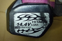 日立 WH14DMRL 14.4V インパクトドライバ ー 動作未確認 (検 hitachi WH 14DMRL コードレス 充電式_画像2