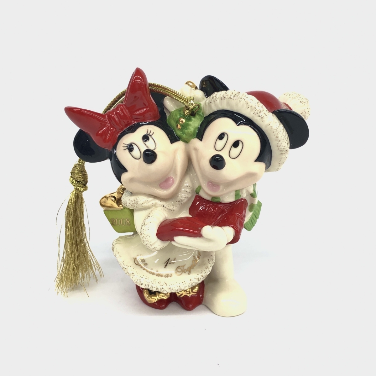 4555】Disney ミッキー＆ミニーの結婚式 陶器置物 未使用品 -