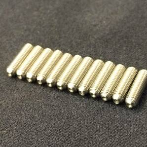 Stainless Saddle Height Screws Set (12)/ ギター 弦高イモネジ M3(10mm×12）日本全国送料無料！の画像3