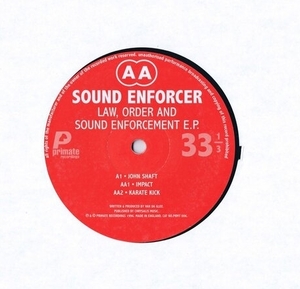 盤質良好 UK盤 12inch Sound Enforcer / Law, Order And Sound Enforcement E.P. PRMT 006