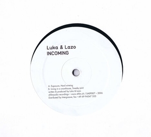 盤質良好 スイス盤 12inch Luka & Lazo / Incoming SAEP007