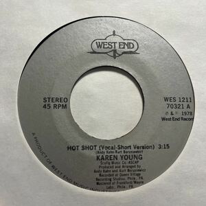【SOUL/DISCO】KAREN YOUNG # HOT SHOT short ver. / long ver. / US / 7 / 1978