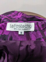 La Festa chic White Label　9　セットアップ　ラピーヌ 日本製 Robe du Soir ジャケット スカート　　上下セット ラ フェスタ シック 上下_画像5