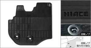 ハイエース 200系 5型：純正 フロアマット（スタンダードタイプ） （ロング・1列シート車用）(廃盤 残り在庫わずか)