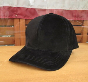 SALE！アメリカ製！コダワリのヘッドギアブランド！WINNER・CAP(USA)オール・スエードレザー・BBキャップ（）